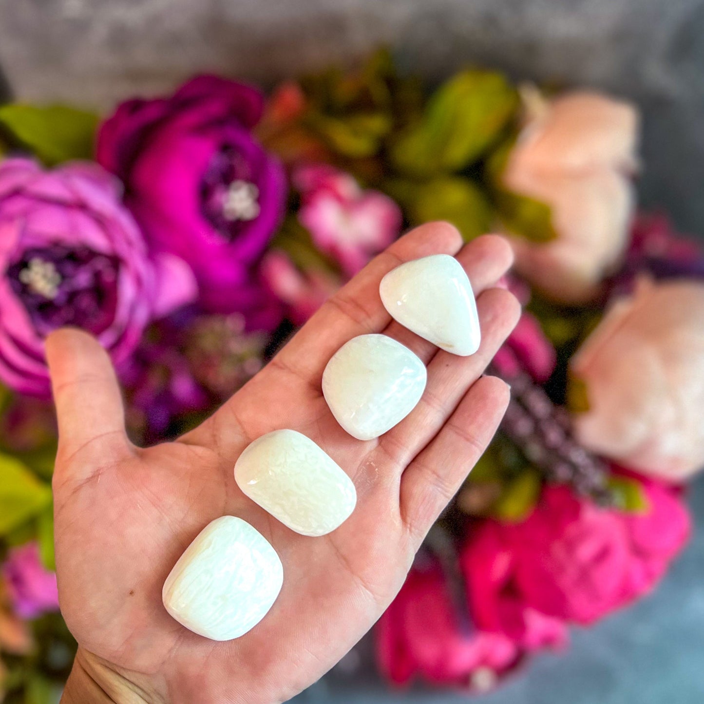 Tumbled Scolecite, Ethically Sourced Crystals