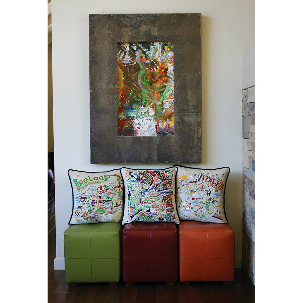 Scotland Hand-Embroidered Pillow Quirks!