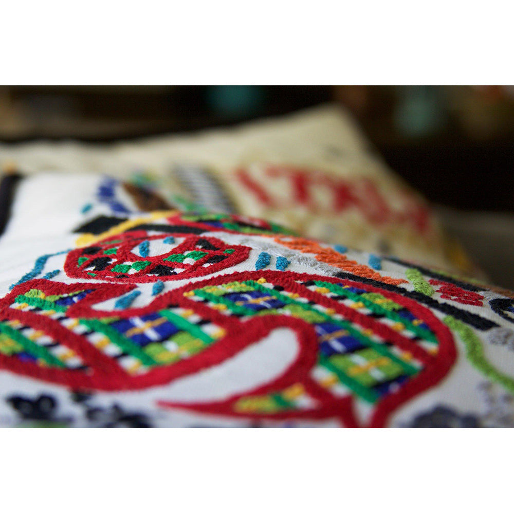 Scotland Hand-Embroidered Pillow Quirks!