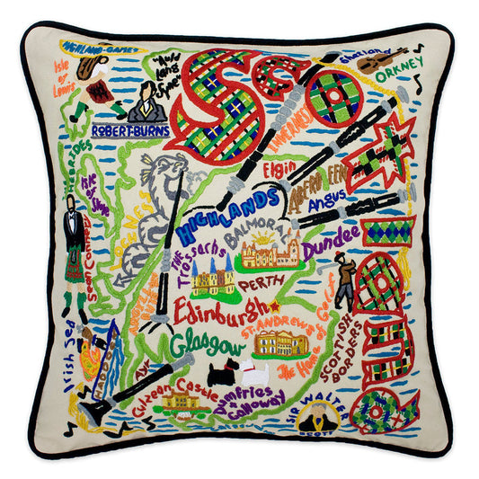 Scotland Hand-Embroidered Pillow Quirks!