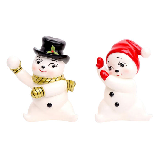 Set/2 Retro Snow Kids Playing by December Diamonds Quirks!
