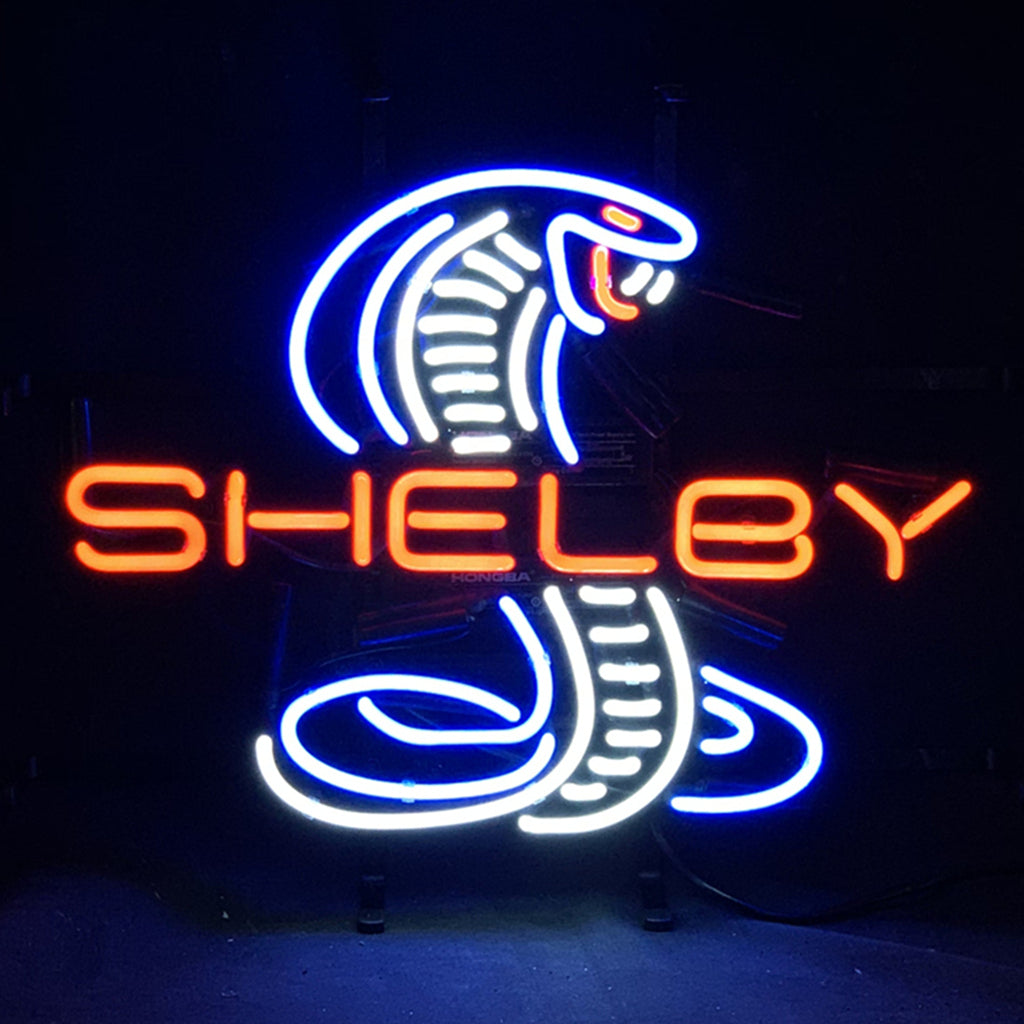 Red Shelby Auto Car Blue Cobra Neon Light Sign Neon Signs Land
