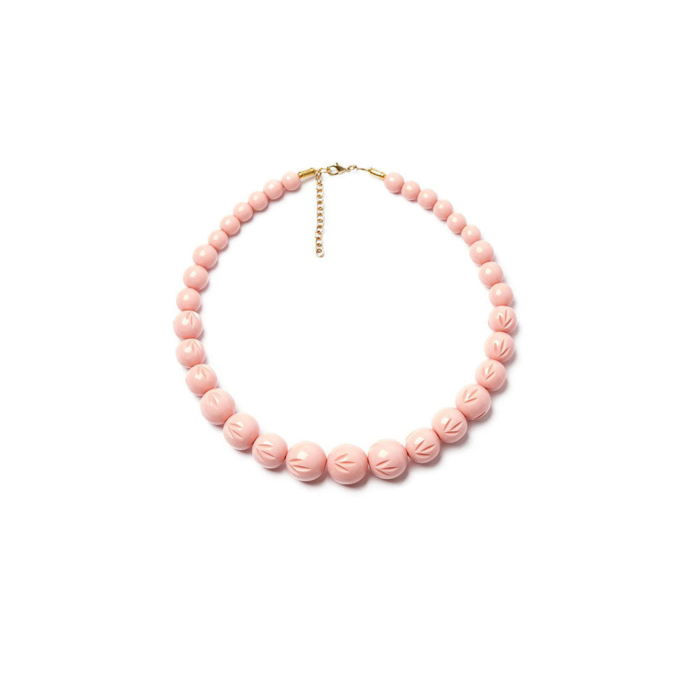 Shell Heavy Carve Bead Necklace by Splendette