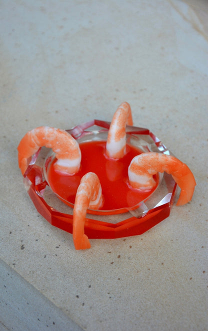 SHRIMP COCKTAIL ASHTRAY