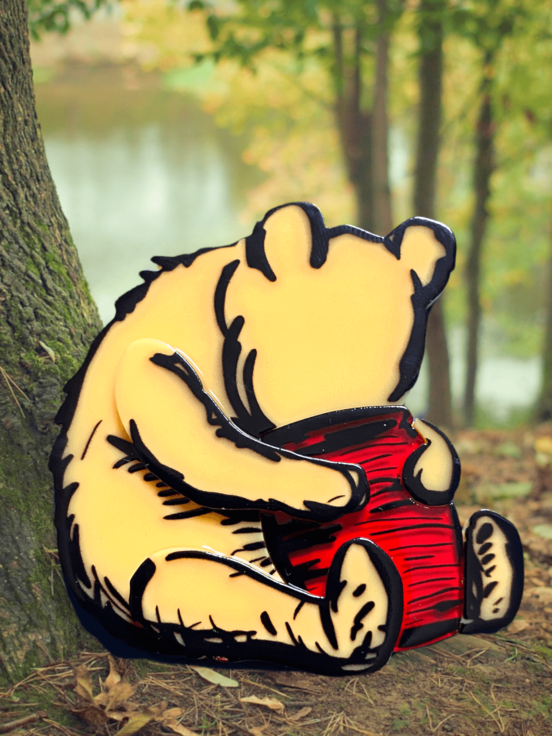 "Silly Old Bear" Brooch by Lipstick & Chrome Quirks!