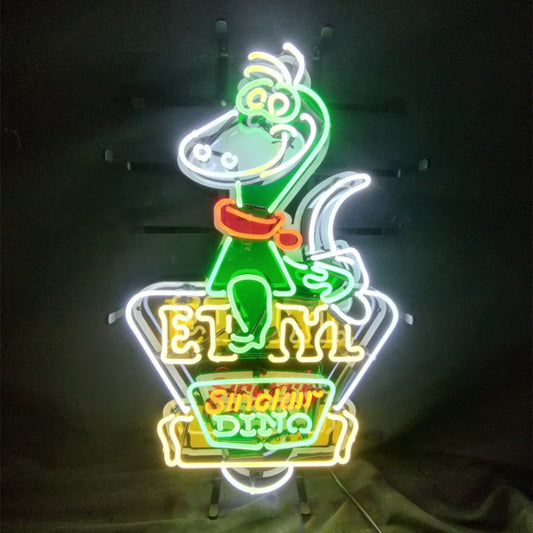 Sinclair Dino Gasoline Trade Mar Reg.US. Patent Off New York Neon Signs Light Neon Signs Land