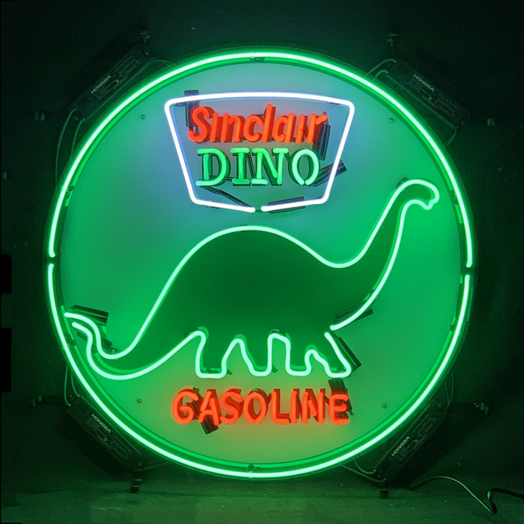 Sinclair Dino Gasoline Neon Signs Light Neon Signs Land