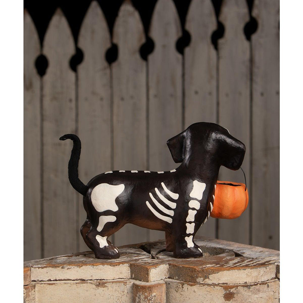 Skelly Pup Paper Mache by Bethany Lowe Designs Quirks!