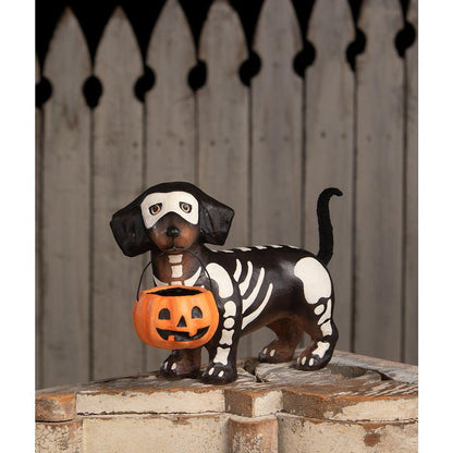 Skelly Pup Paper Mache by Bethany Lowe Designs Quirks!