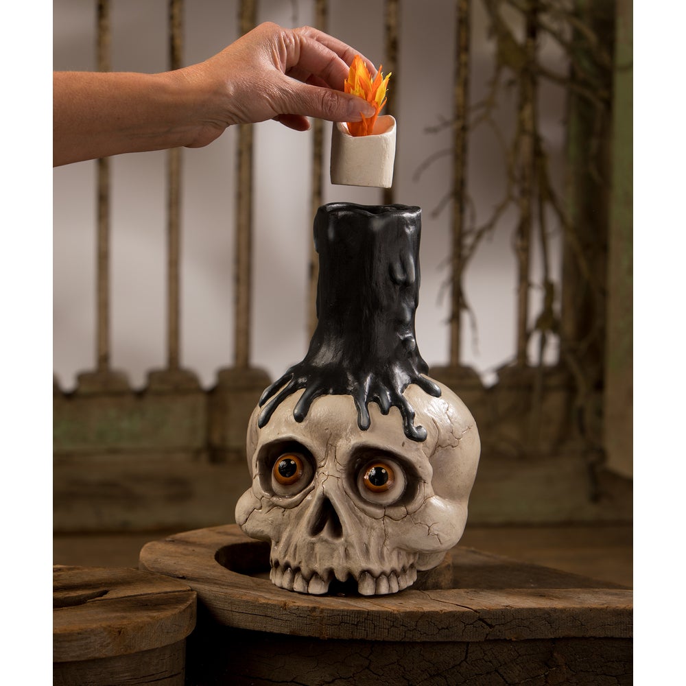 Skull Candle Holder by Bethany Lowe Designs Quirks!