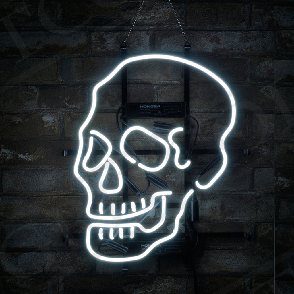 Skull Bone Shape Neon Ligh Sign Neon Signs Land