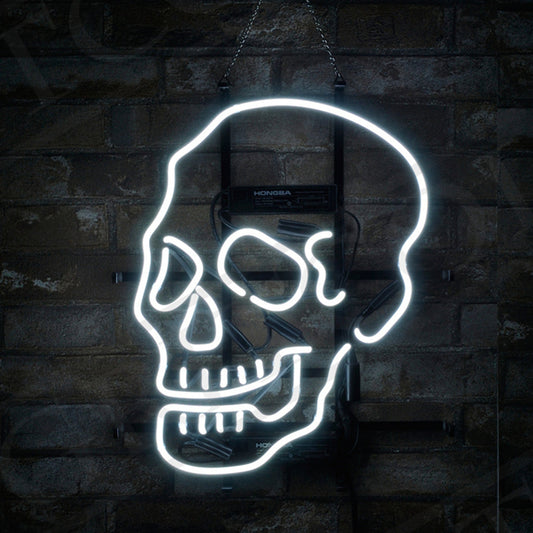 Skull Bone Shape Neon Ligh Sign Neon Signs Land
