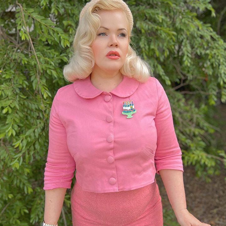 "Slice, Slice Baby" Birthday Cake Brooch by Lipstick & Chrome x Club Eggie Quirks!