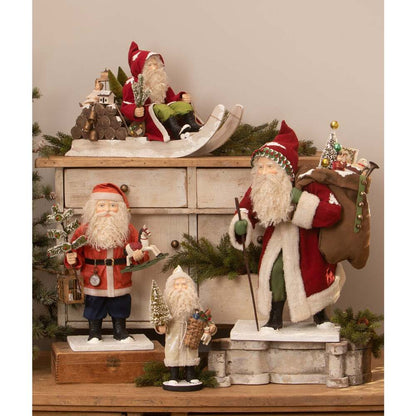 Small Santa with Toy Basket by Bethany Lowe Designs