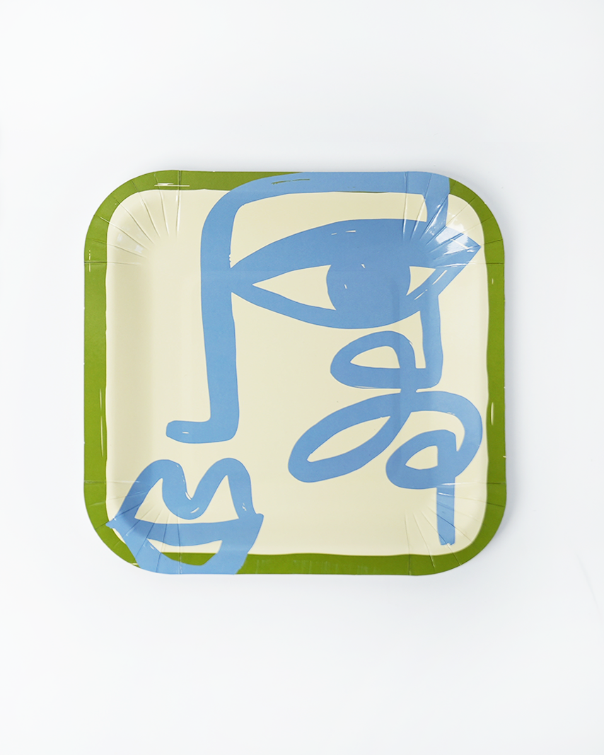 Art Party Dessert Plates (x 12) POP party supplies