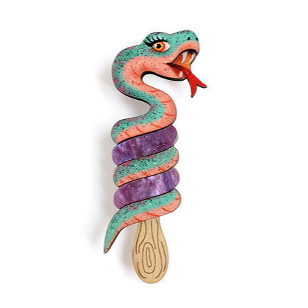 Snake Ice Cream Brooch by Laliblue Quirks!