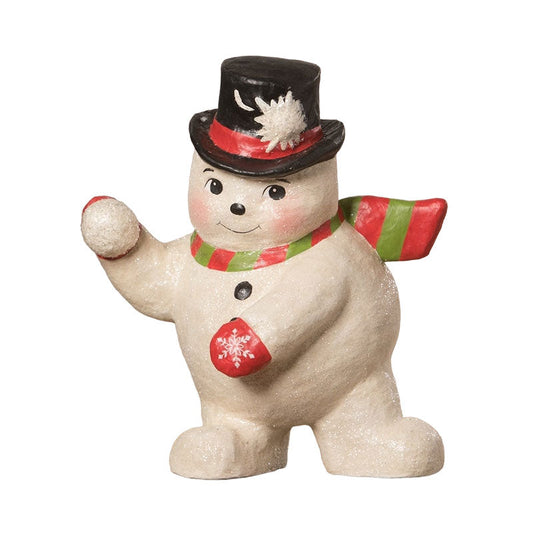 Snowball Fight Snowman by Bethany Lowe Designs Quirks!
