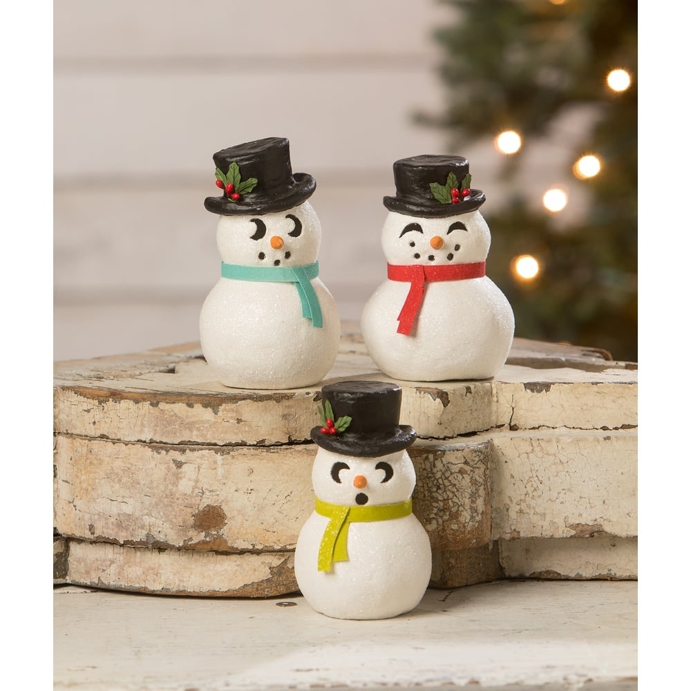 Snowman Luminary Happy by Bethany Lowe Designs Quirks!