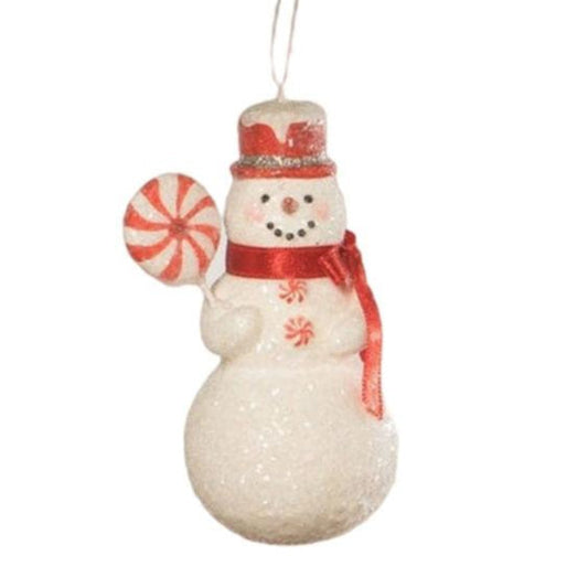 Snowman with Peppermint Ornament by Bethany Lowe Designs Quirks!