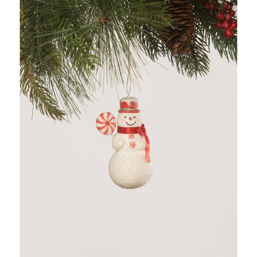Snowman with Peppermint Ornament by Bethany Lowe Designs Quirks!