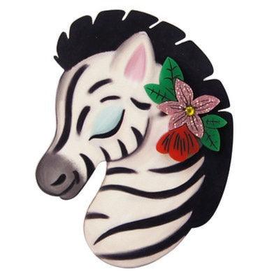 Solidarity Zebra Brooch by Laliblue