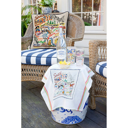 South Dakota Hand-Embroidered Pillow Quirks!