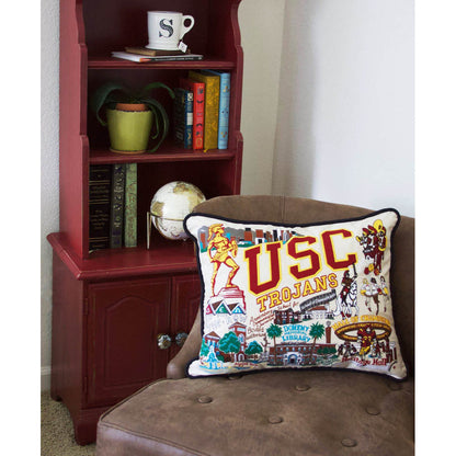 Southern California, University of (USC) Collegiate Embroidered Pillow by CatStudio Quirks!