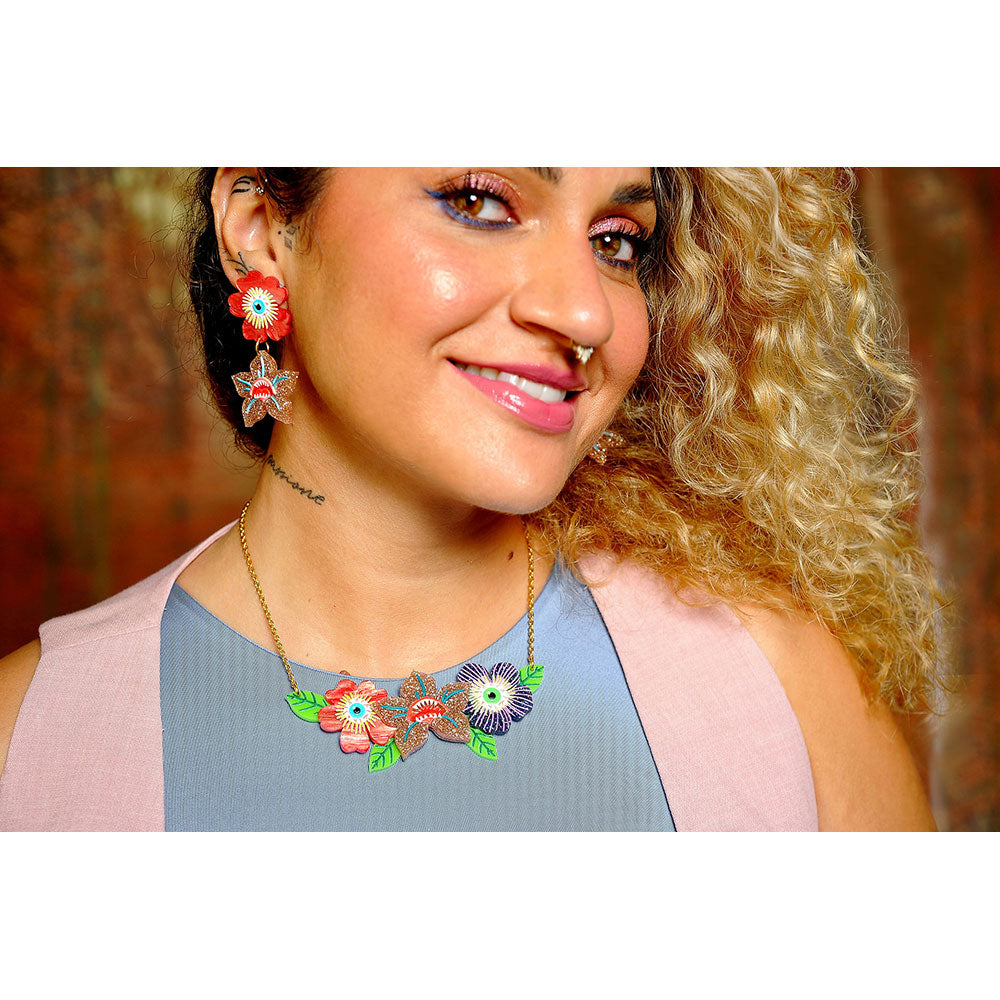 Spooky Flowers Necklace by Laliblue Quirks!