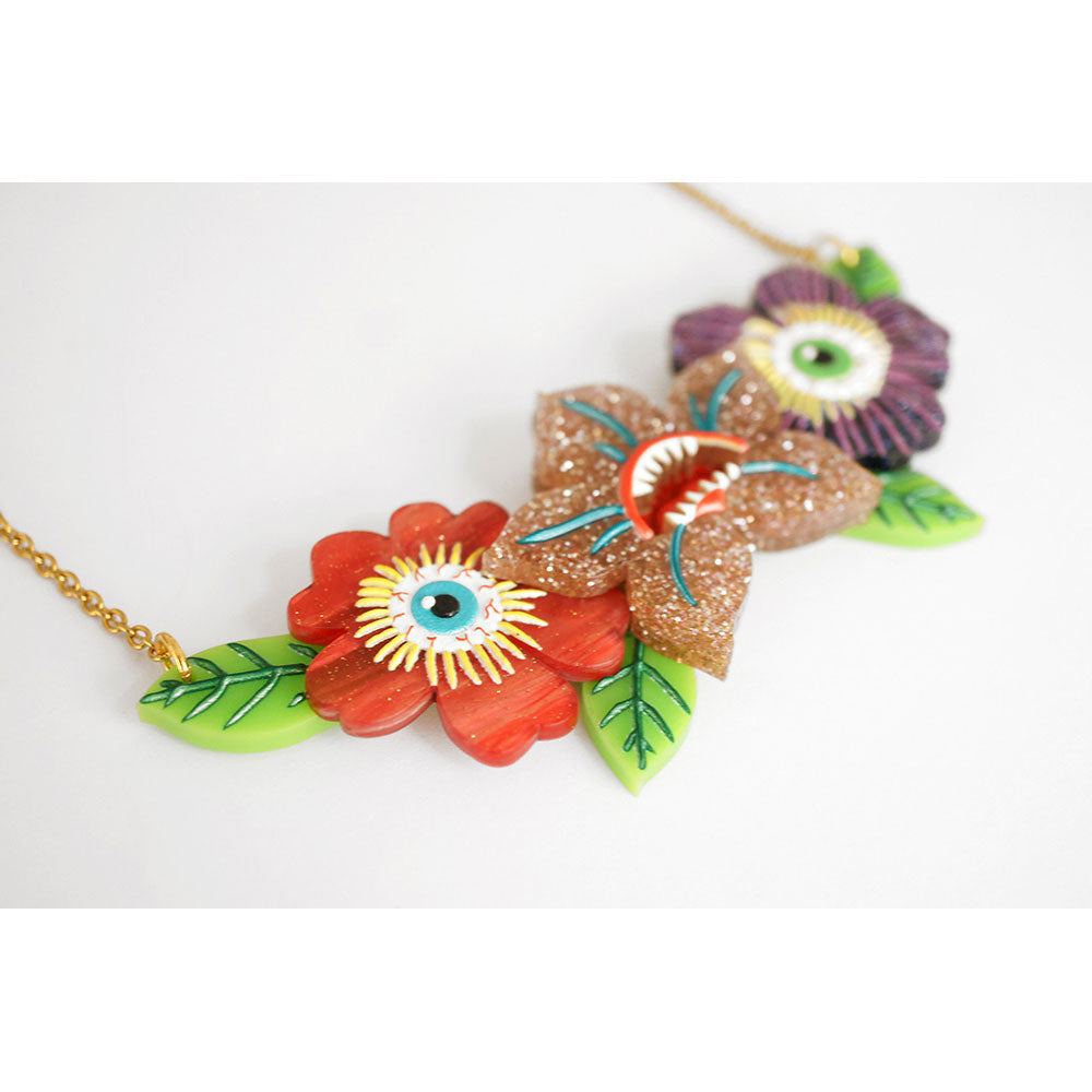 Spooky Flowers Necklace by Laliblue Quirks!
