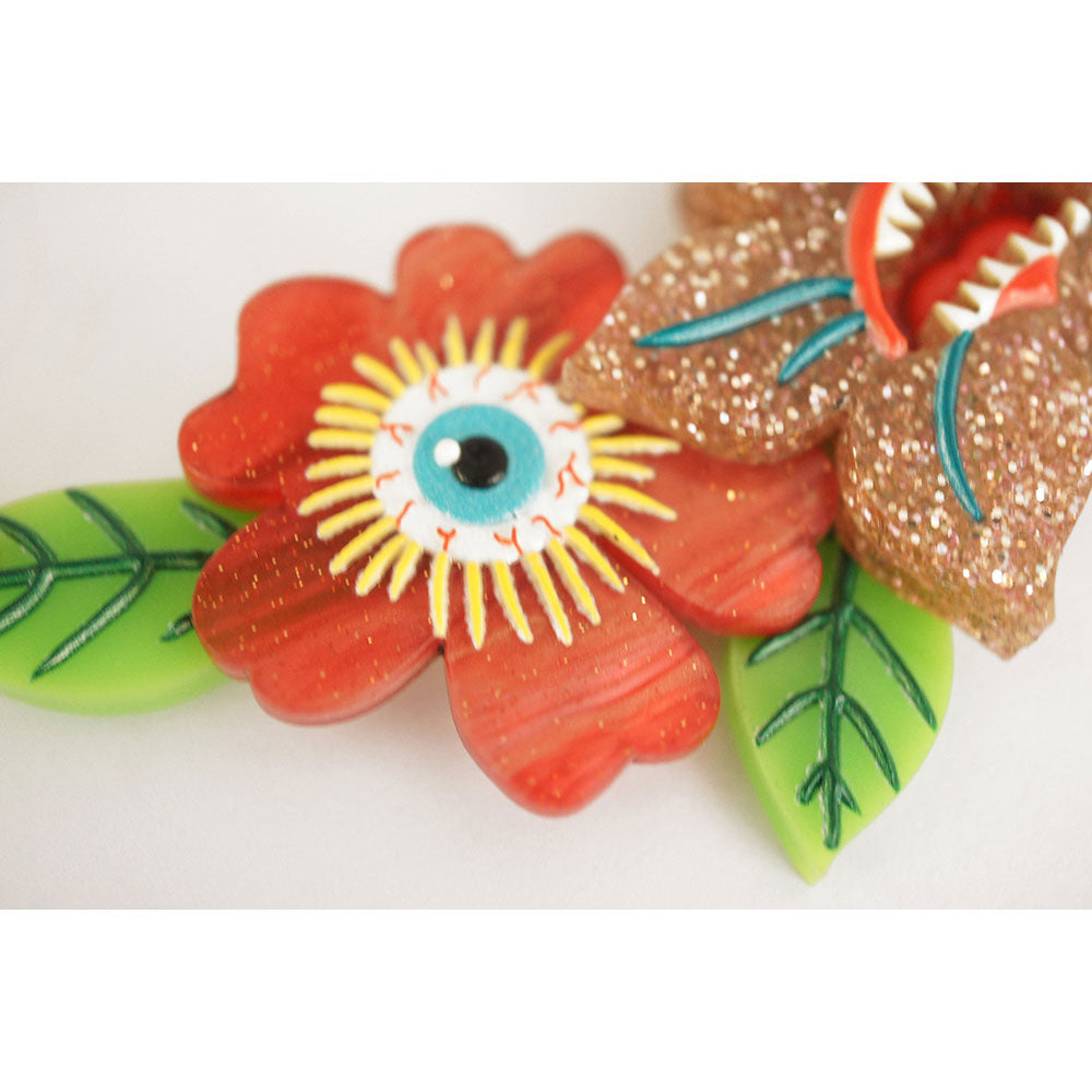 Spooky Flowers Necklace by Laliblue Quirks!