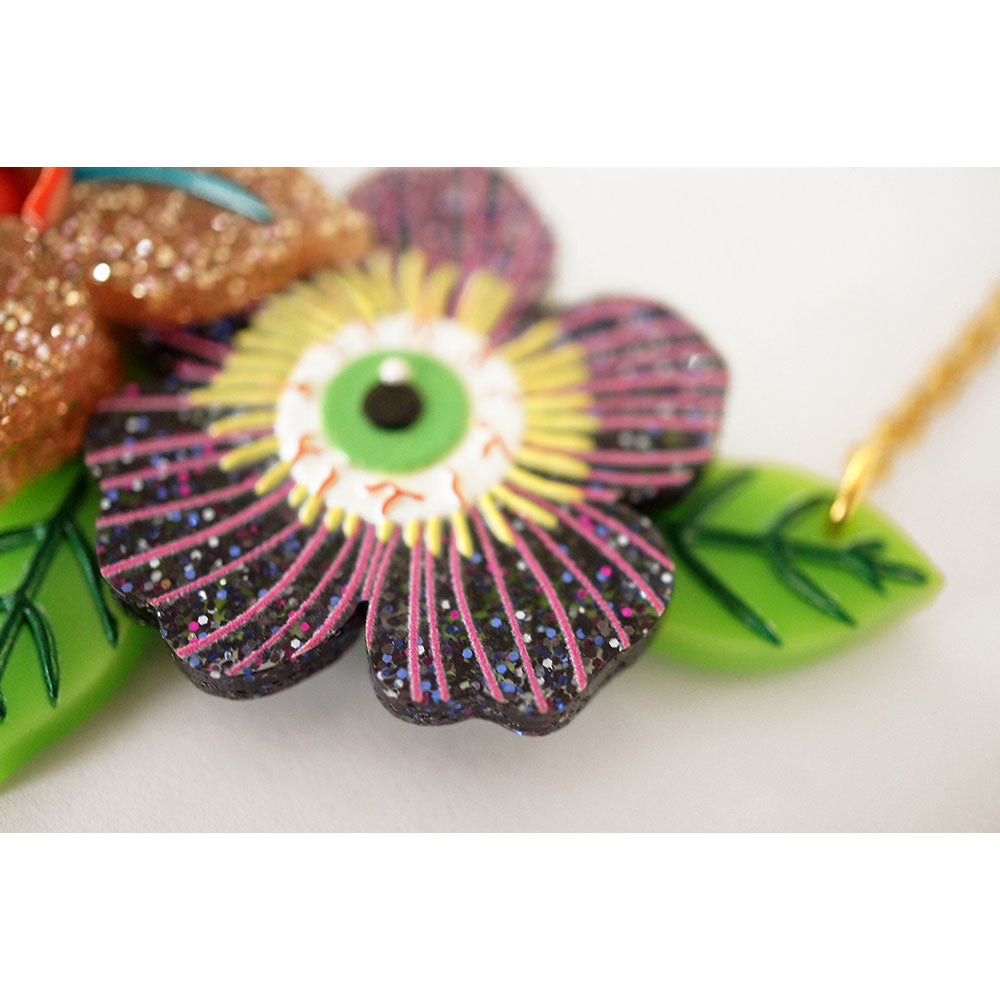 Spooky Flowers Necklace by Laliblue Quirks!