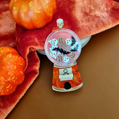 Spooky Sweet Gumball Machine Brooch by Cherryloco Jewellery