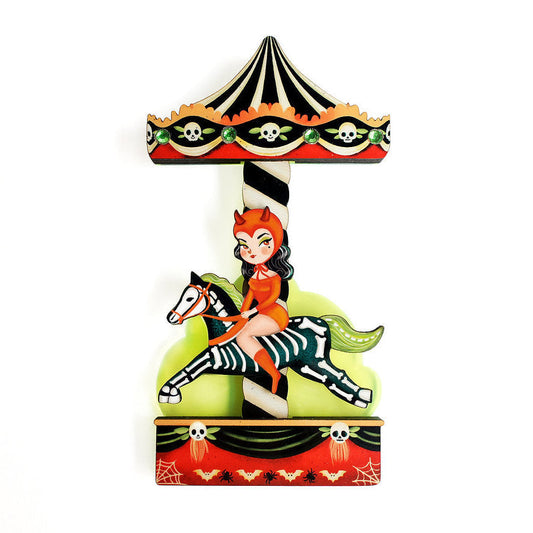 Spooky Carousel Brooch by Laliblue Quirks!