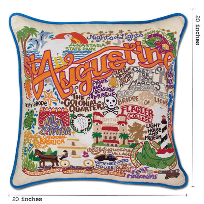 St. Augustine, FL Hand-Embroidered Pillow Quirks!