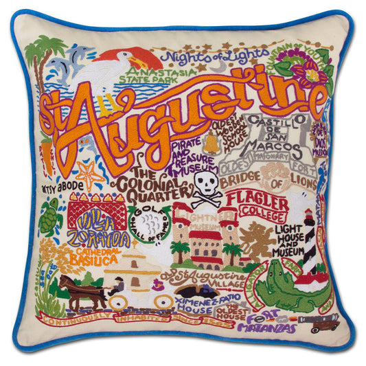 St. Augustine, FL Hand-Embroidered Pillow Quirks!