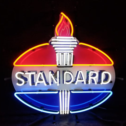 Torch with Standard Gasoline Neon Light Sign Neon Signs Land