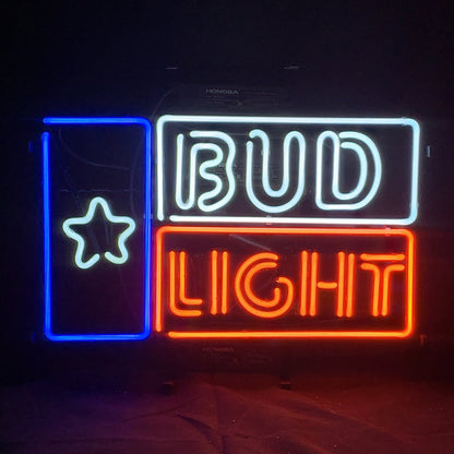 Star and Bud Light Beer Neon Sign Light Neon Signs Land