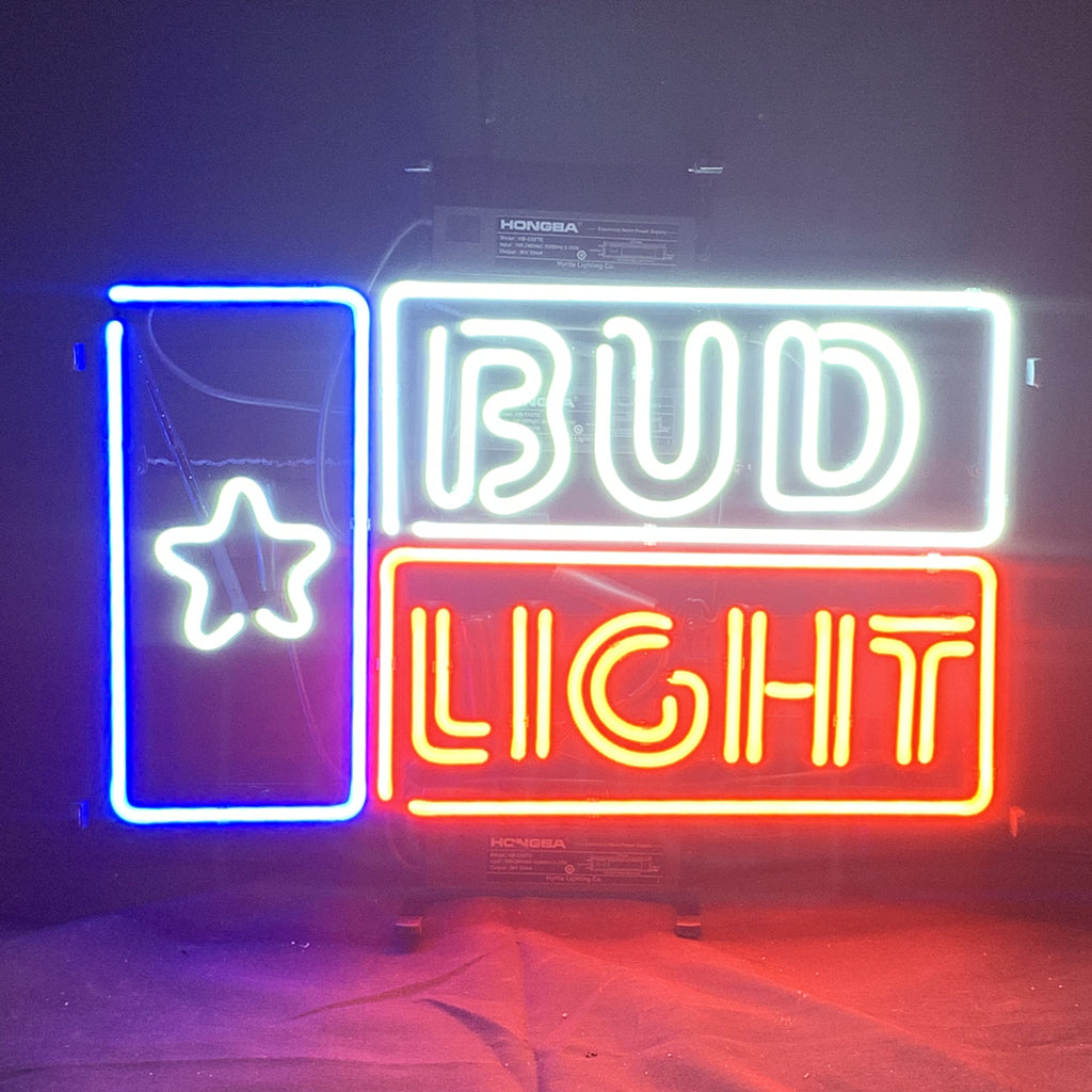 Star and Bud Light Beer Neon Sign Light Neon Signs Land