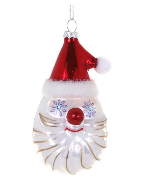 Starry Eyed Santa Blown Glass XMas Ornament Quirks!