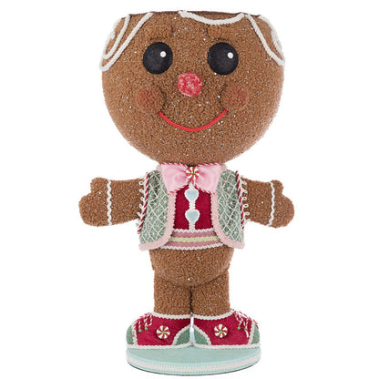 Stick E. Sweet Gingerbread Boy Candy Container by Katherine's Collection Quirks!