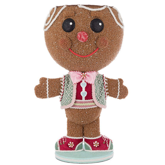 Stick E. Sweet Gingerbread Boy Candy Container by Katherine's Collection Quirks!