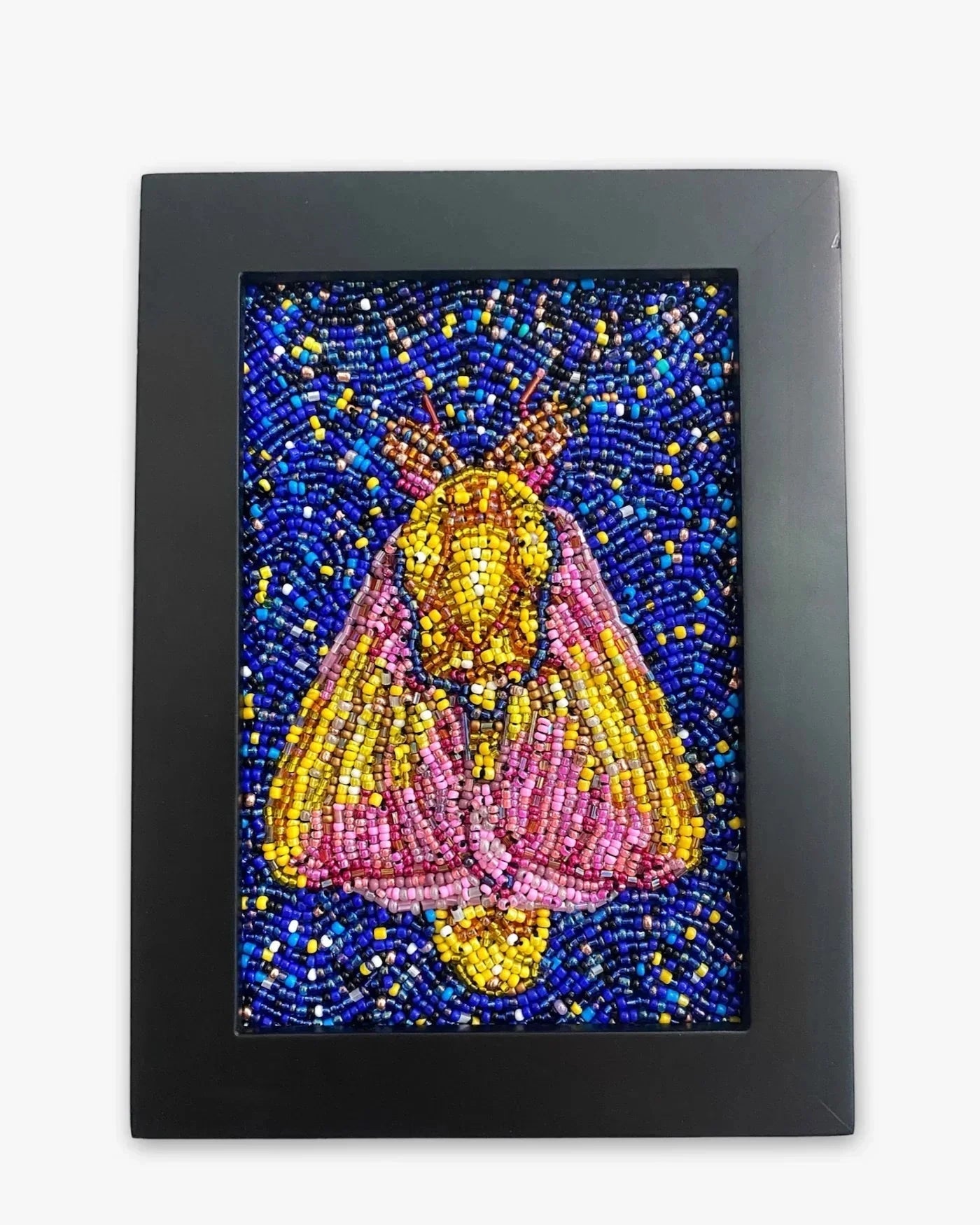 Strawberry Moth ( Fully Beaded Artwork ) Heather Freitas