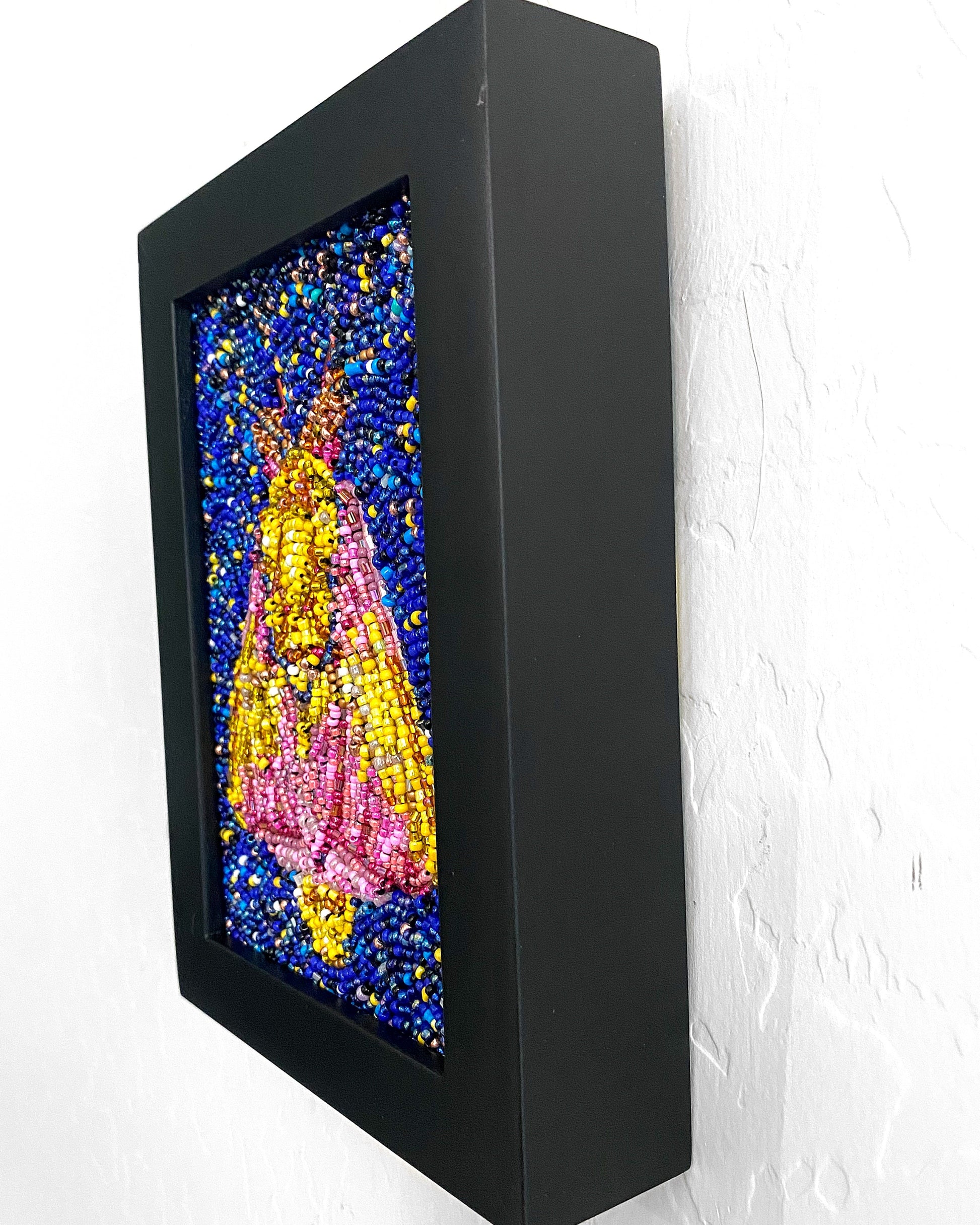 Strawberry Moth ( Fully Beaded Artwork ) Heather Freitas