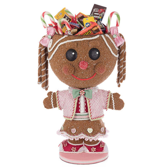 Sugar E. Sweet Gingerbread Girl Candy Container by Katherine's Collection Quirks!