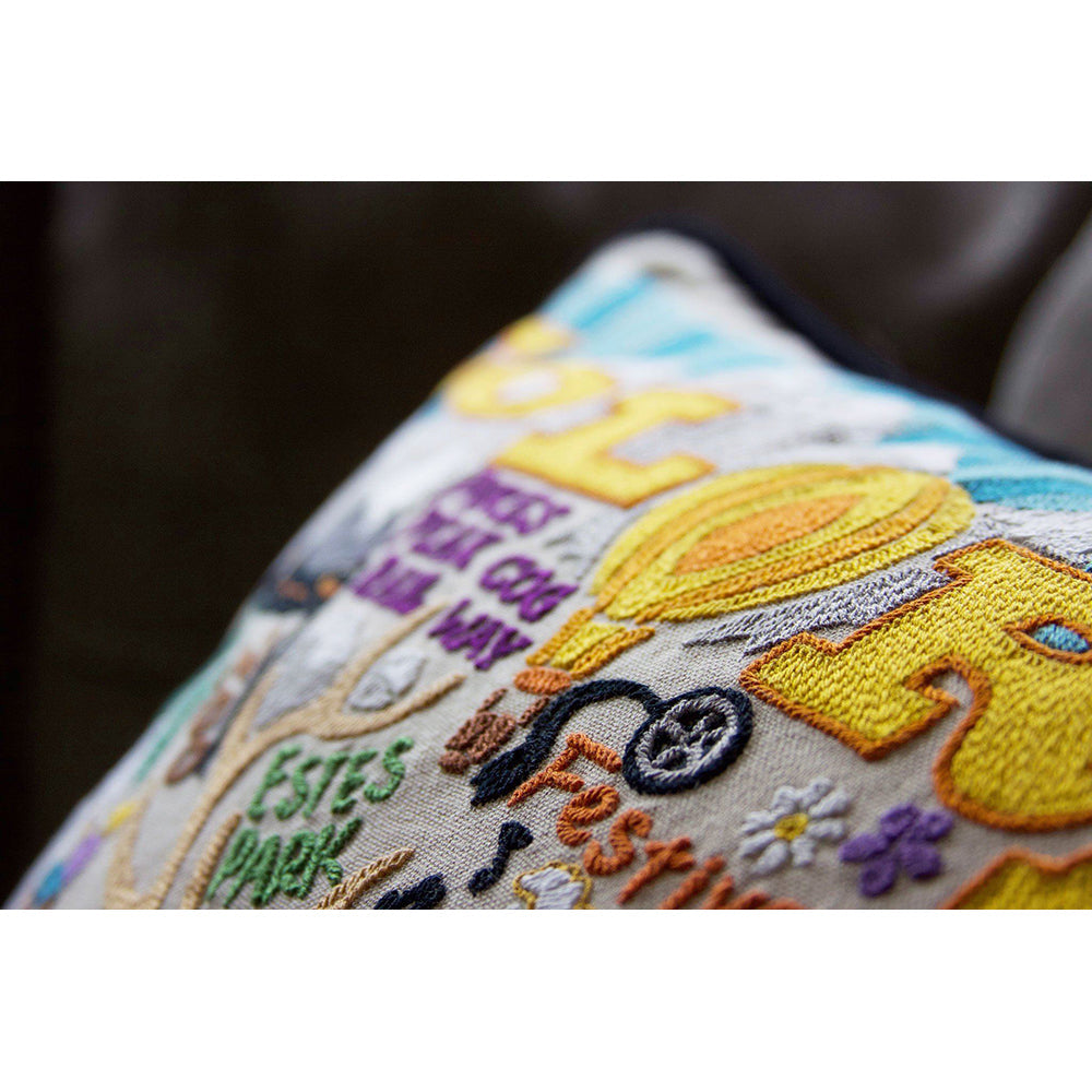 Summer Colorado Hand-Embroidered Pillow Quirks!