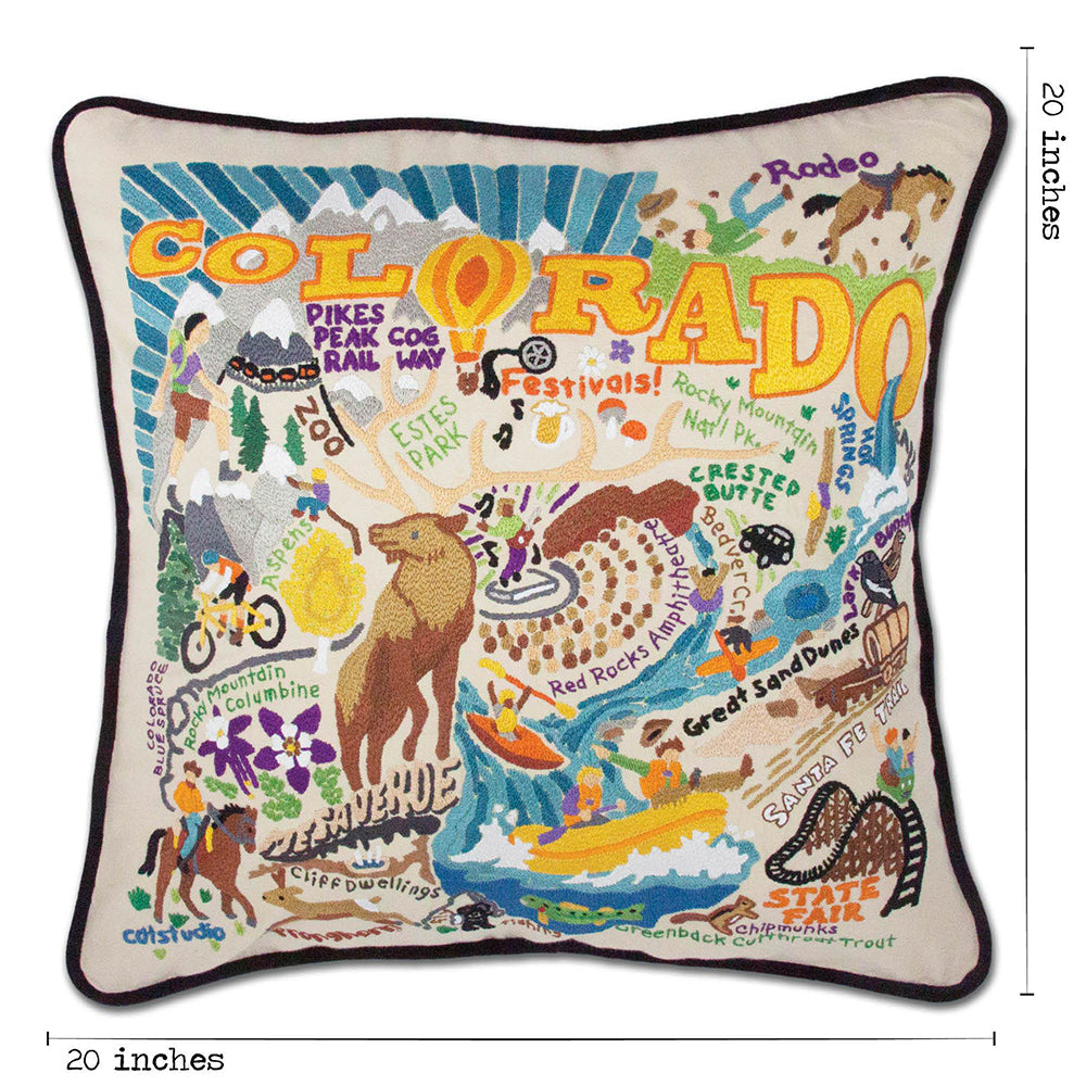 Summer Colorado Hand-Embroidered Pillow Quirks!