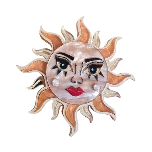 Sun Goddess Brooch by Cherryloco Jewellery