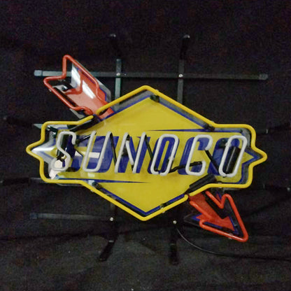Sunoco Gasoline Company Logo Neon Sign Light Neon Signs Land