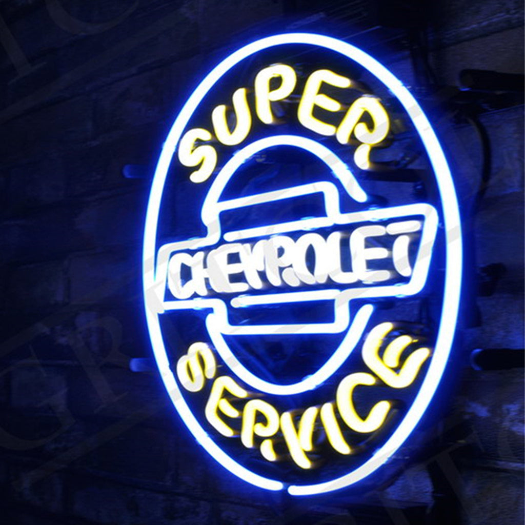 Super Service Chevrolet Neon Signs Light Neon Signs Land