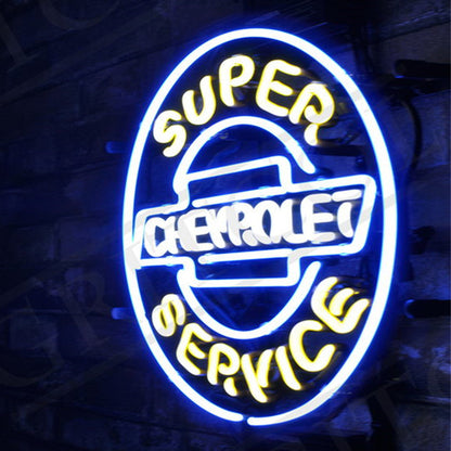 Super Service Chevrolet Neon Signs Light Neon Signs Land